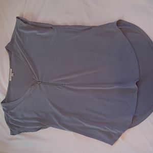 Women's Blue Cap-sleeved Tee, Size M